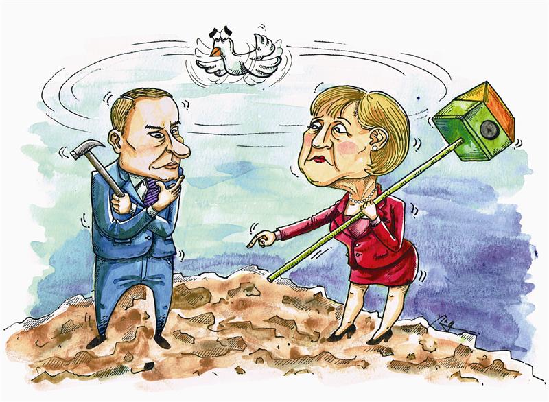 Merkel offers Russia free-trade agreement