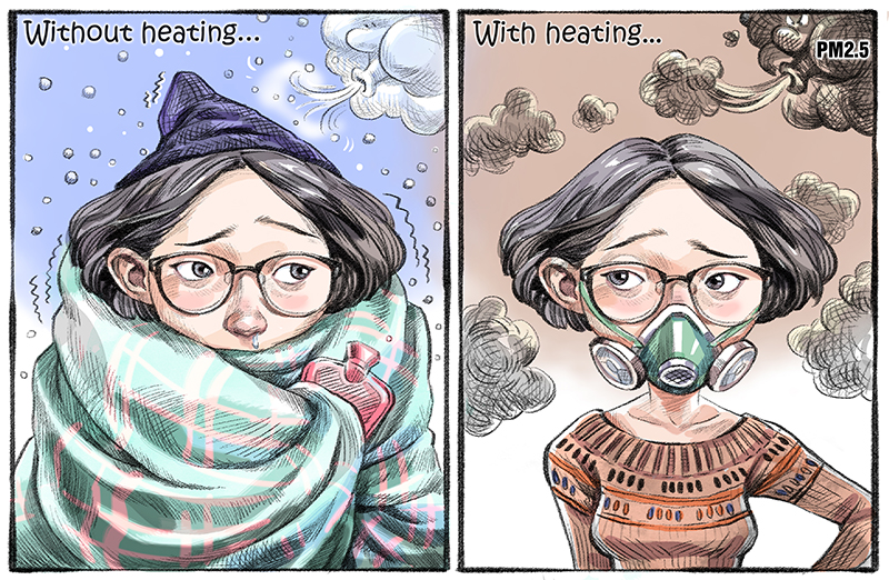 Before & after heating