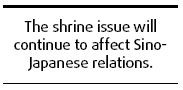 A thorn in the relations between China, Japan