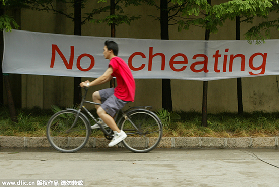 Should exam cheaters be sent to jail?