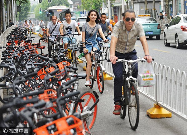 Tidy parking key to shared bikes' expansion