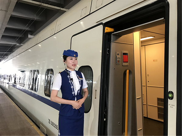 How does it feel to take the high-speed train in China?