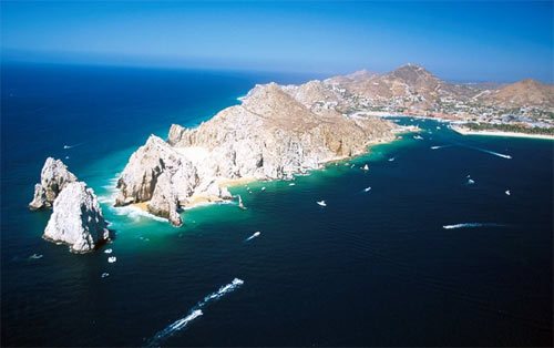 Picture shows the Los Cabos beach in Mexico. Mexico is a popular honeymoon destination, rated high for affordability, night life and beaches such as Los Cabos. 