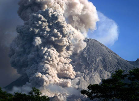 Mount Merapi volcano