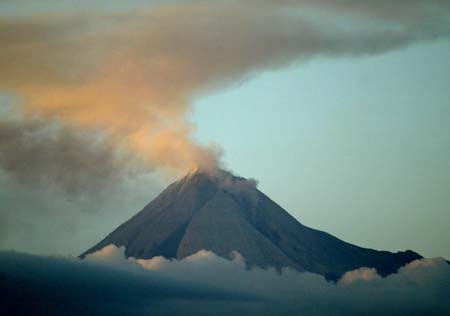 Mount Merapi volcano