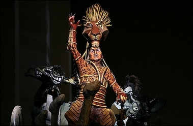 The Lion King : The gala opening of The Lion King in Johannesburg, South Africa. The musical had not been performed in the country in the past 10 years.(