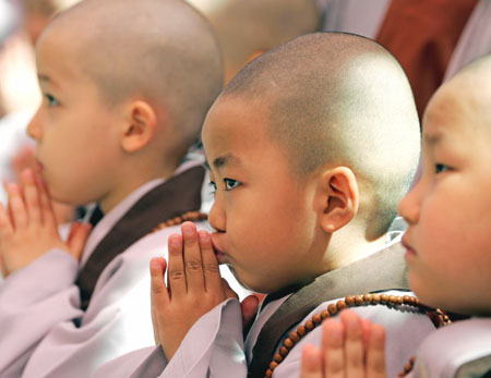 South Korea novice monks