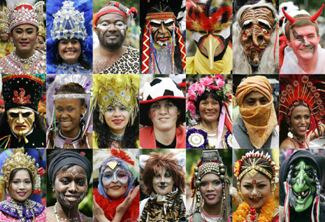 Participants of a parade in Berlin 