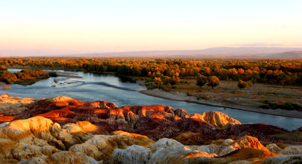 Beautiful sceneries in northern part of Xinjiang