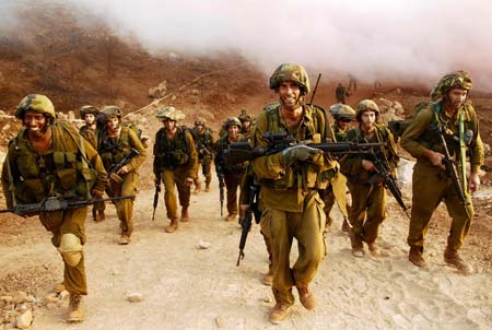 Israeli soldiers pullout