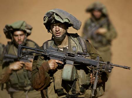 Israeli soldiers pullout