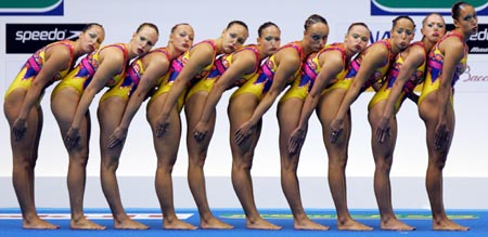 Canada's synchronised swimmers 