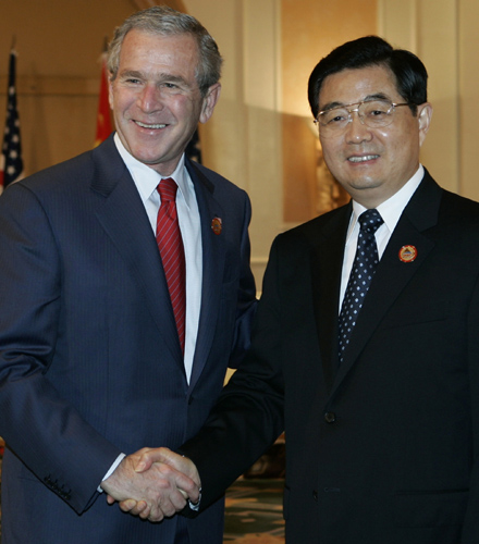 Hu meets Bush