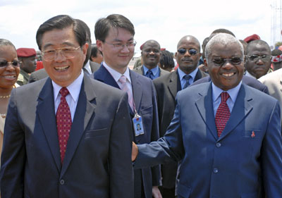 President Hu in Mozambique