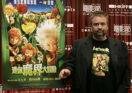 Luc Besson promotes new film in Hong Kong