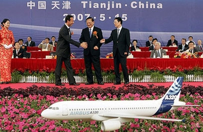 Airbus starts construction of China plant