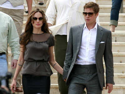 Angelina Jolie, Brad Pitt at Gannes