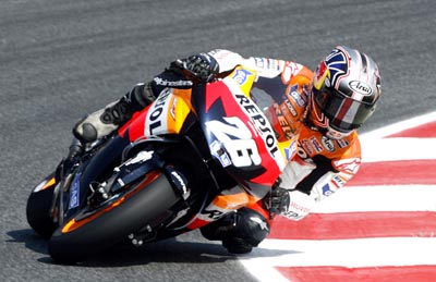 Honda MotoGP rider in training
