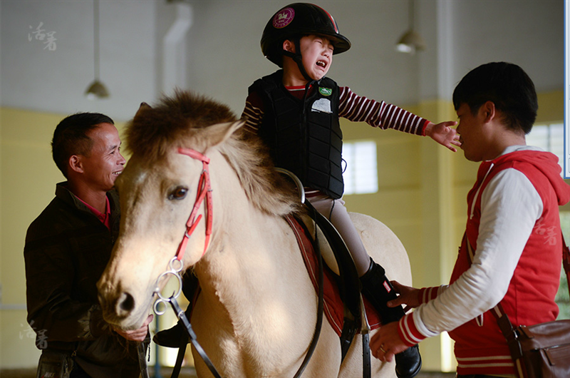 Growing up on back of a horse