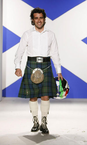 Sports stars 'Dressed To Kilt'on NY fashion stage