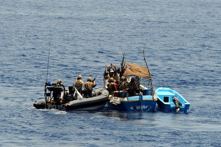Pirate vessels seized in the Gulf of Eden