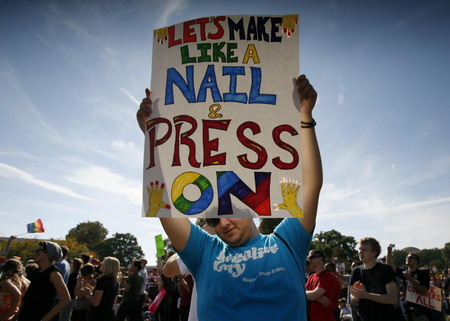 Tens of thousands rally for gay rights in DC