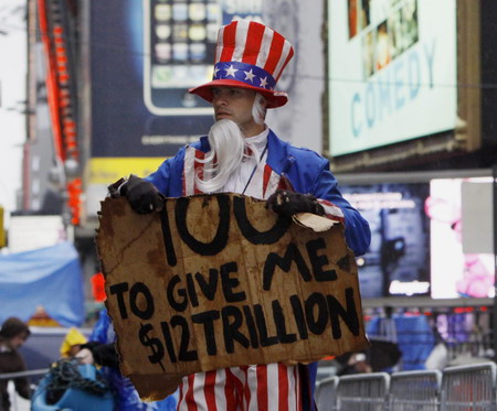 Activists raise awareness of US govt deficit
