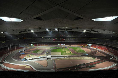 Bird's Nest prepares for the Race Of Champions