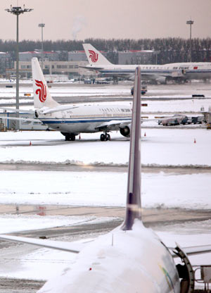 Snow storms hit northern China