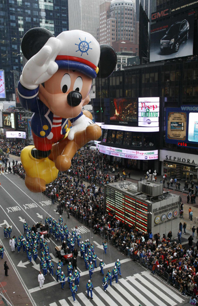 Macy's Thanksgiving day parade in New York