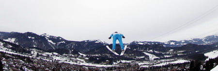 Ski jumping tournament held in Oberstdorf