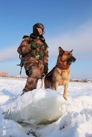 Border patrol continues in cold weather