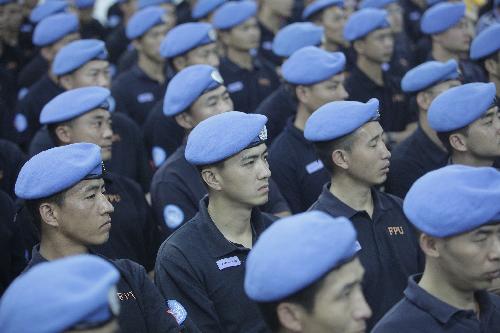 Farewell to Chinese peacekeeping police officers killed in Haiti