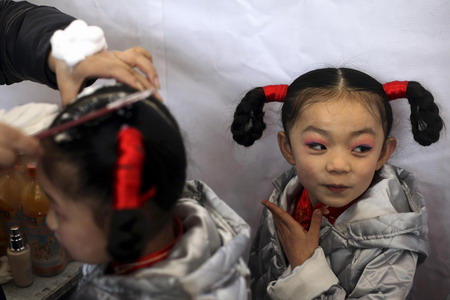 Dragon dance troupe rehearses for Lunar New Year