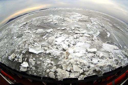 Sea ice keeps expanding in Liaodong Bay