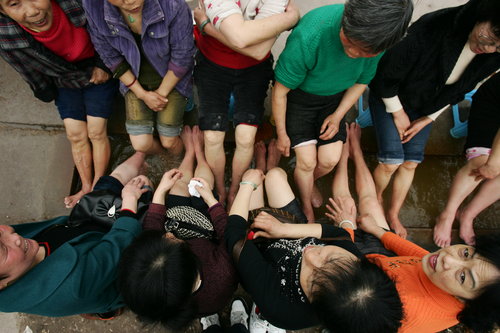 Foot massage at two yuan