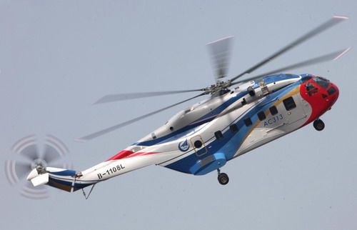 Chinese-made good-sized copter debuts successfully