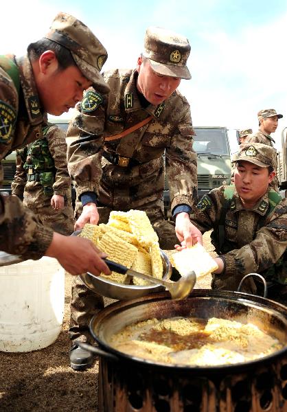 Chinese soldiers prepare for peacekeeping mission in Liberia