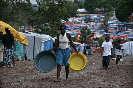 Earthquake survivors' lives in Haiti