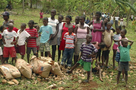 Earthquake survivors' lives in Haiti