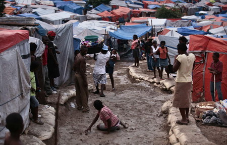 Earthquake survivors' lives in Haiti