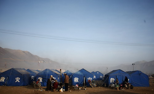 Quake zone enveloped in peaceful morning lights