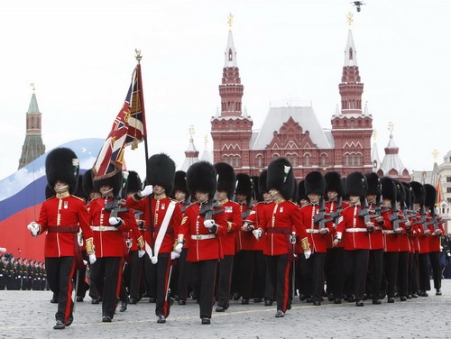 Dress rehearsal for Victory Day parade in Russia