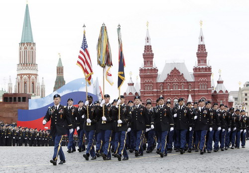 Dress rehearsal for Victory Day parade in Russia