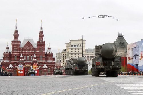 Dress rehearsal for Victory Day parade in Russia