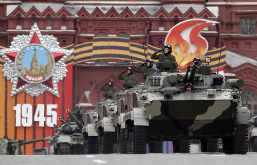 Dress rehearsal for Victory Day parade in Russia