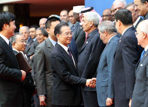 Premier Wen urges upgrading China-Arab co-op