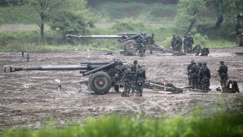 South Korea conducts military drills