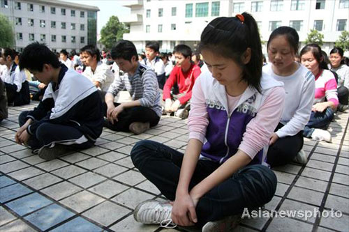 Activities held to ease college exam pressure