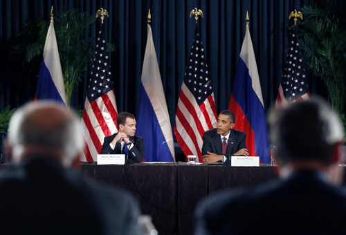 Obama, Medvedev say 'reset' US-Russia relations